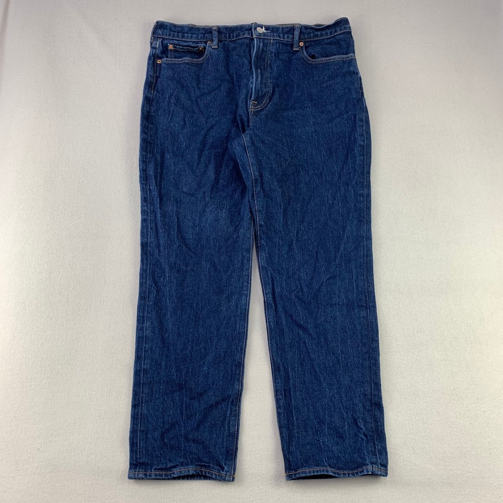Abercrombie & Fitch Athletic Loose Jeans Mens 38x32 Blue Vintage Stretch‎ Denim